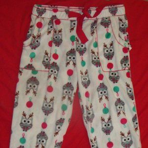 NWT Christmas Kensie Pajama Jogger Bottoms - Owl Size L